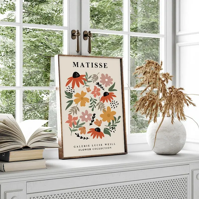 Matisse Poster Yayoi Kusama Posters and Prints Canvas Patings  Flower Market Wall Art Pictures for Living Room Boho Decor