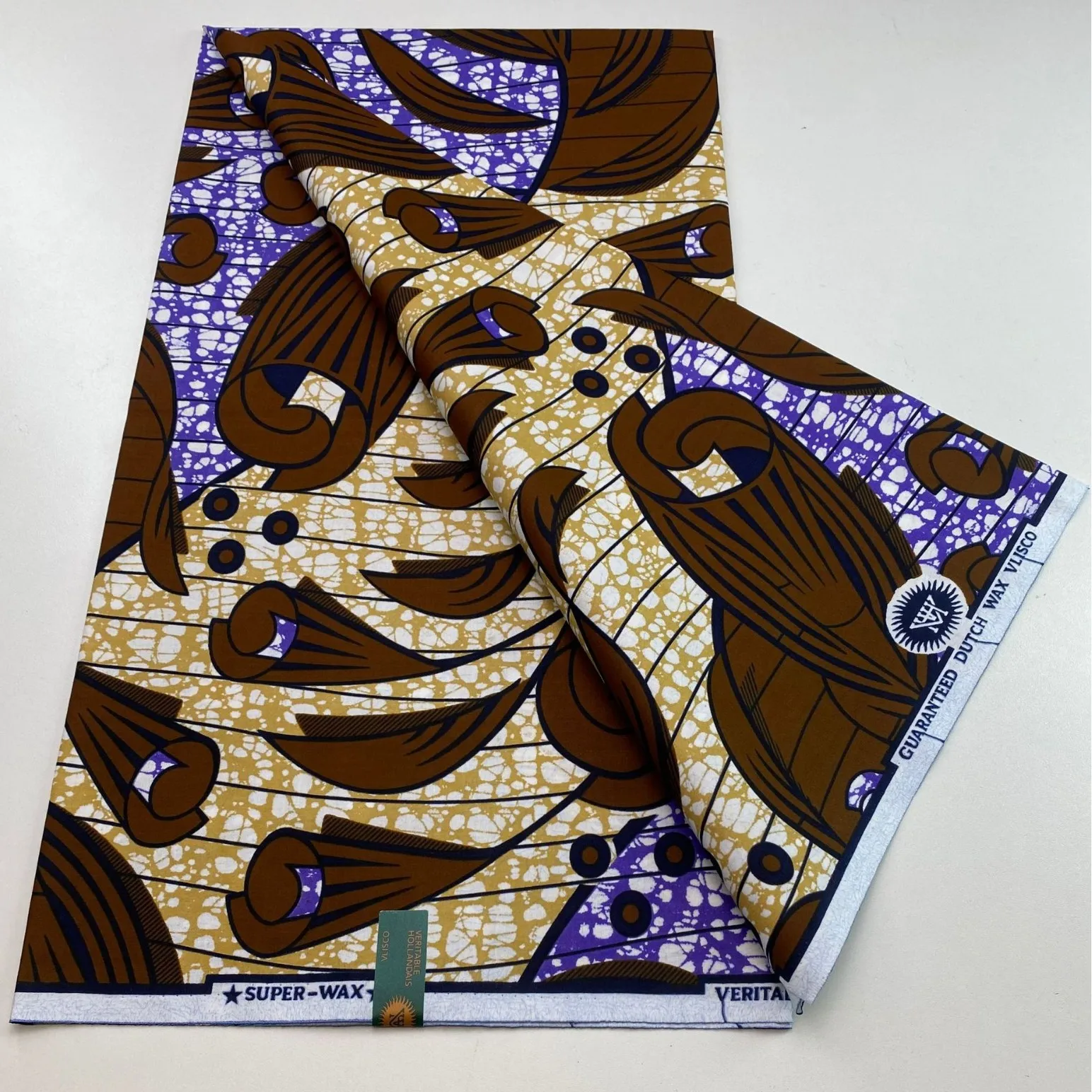 2025 New Veritable Wax Pagne African Super Real Holland Wax VL Original 6 Yards 100% Cotton Batik Lace Dress Dutch Loincloth