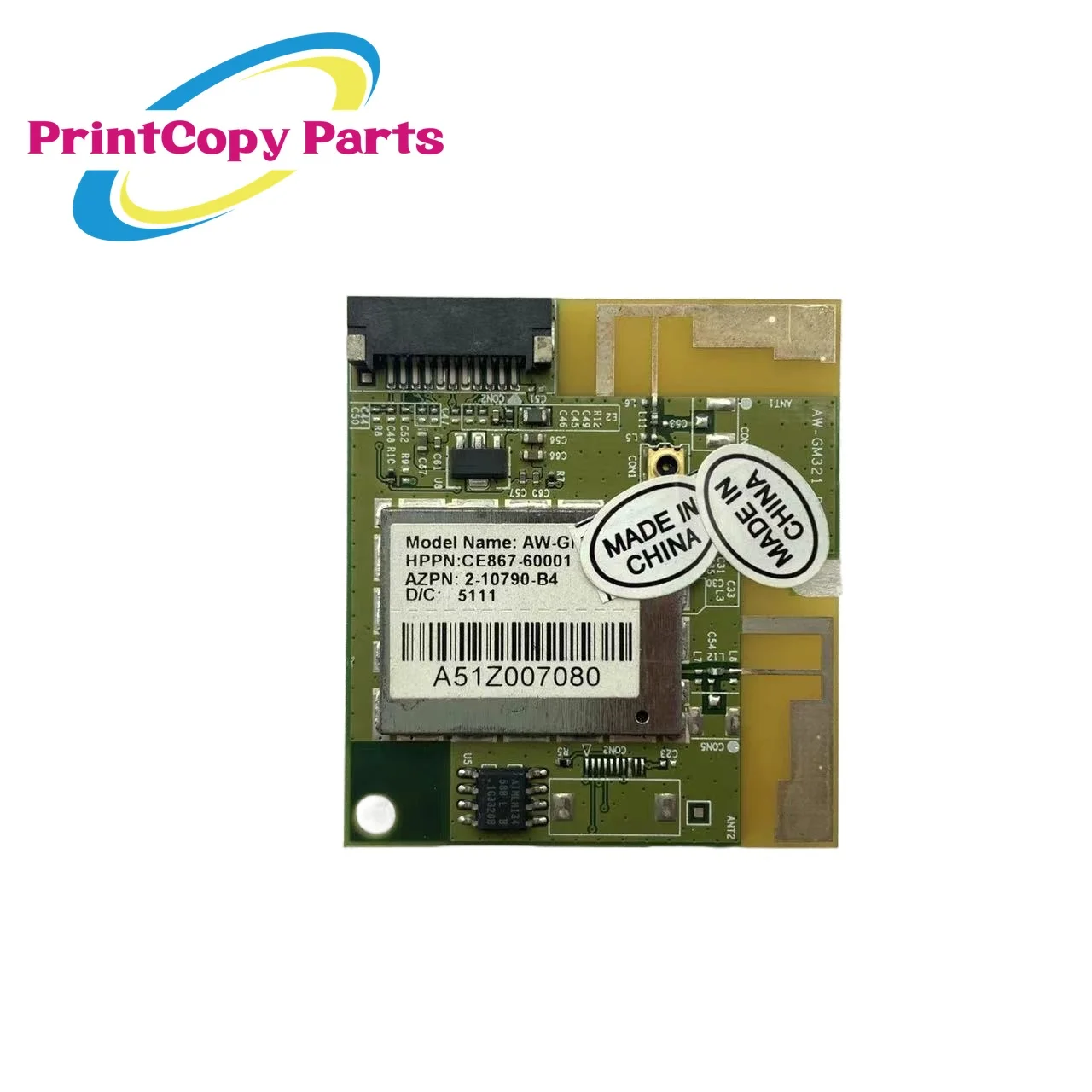 1PC Original CE867-60001 Wifi Board Wireless PCA for HP 1102W  P1102W 3 Months Warranty Printer Parts