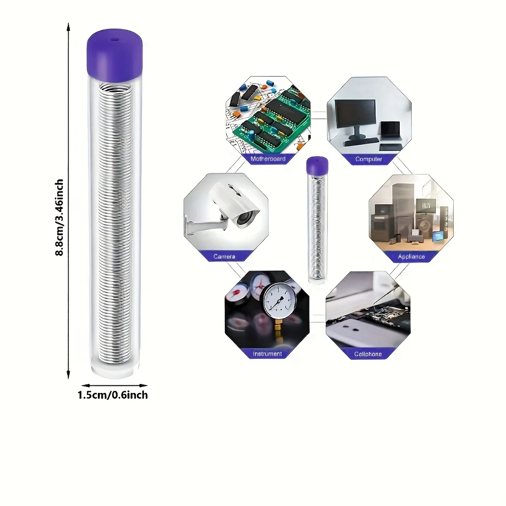 

Soldering Tin Wire Solder Welding Wire For Electrical Soldering Low Melting Point 10g Tin Wire For Electrical Repair Soldering