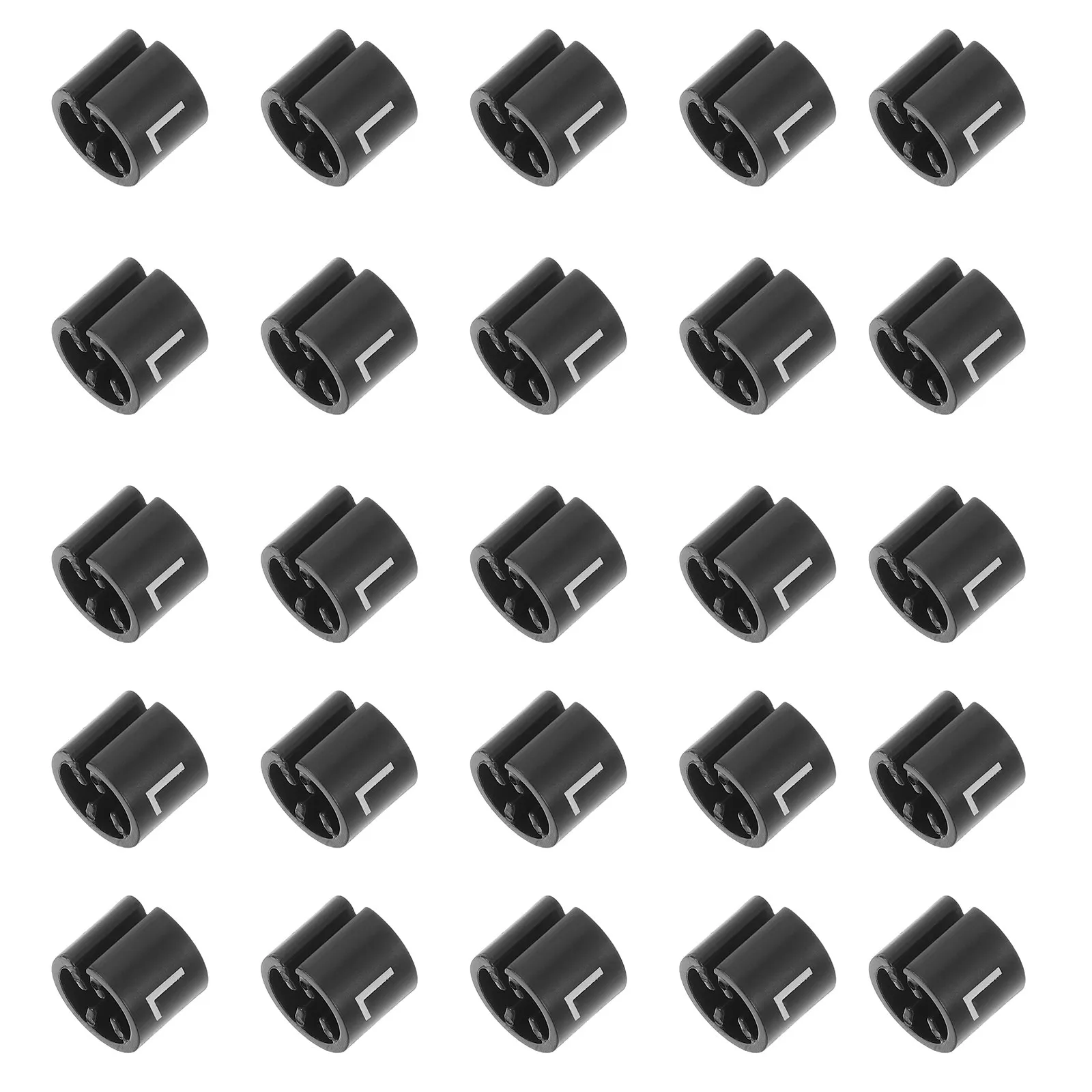 100Pcs Plastic Label Holders Clothing Size Tags Large L Clips for Garment Racks Retail Sign Clips Display Merchandising