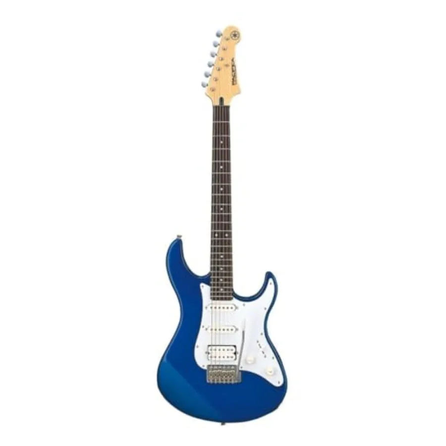 

Pacifica Series PAC12 Electric Guitar for beginners and practice, alder body with maple neck, Metallic Blue finish, lightweight