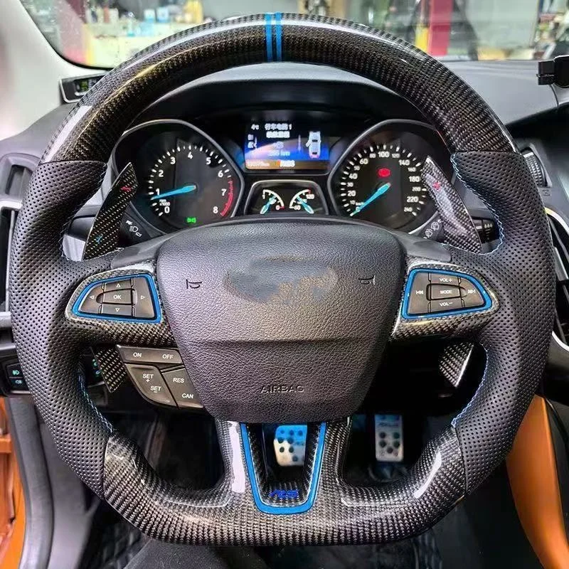YLA رائجة البيع عجلة القيادة من ألياف الكربون لملحقات سيارات فورد