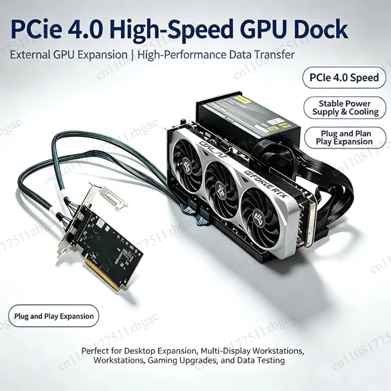 High‑Speed EGPU ExpansionSFF‑8654 PCIe4.0 External GPU Dock  Enclosure for Notebook Desktop Discrete Graphics Card