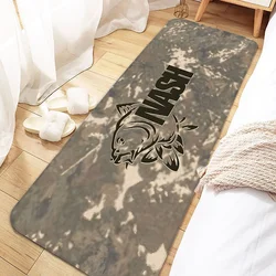 Nash Fishing Logo Door Mat Entrance Non-slip Doormat Washable Kitchen Carpet Living Room Hallway Rugs Bathroom Bath Door Mats