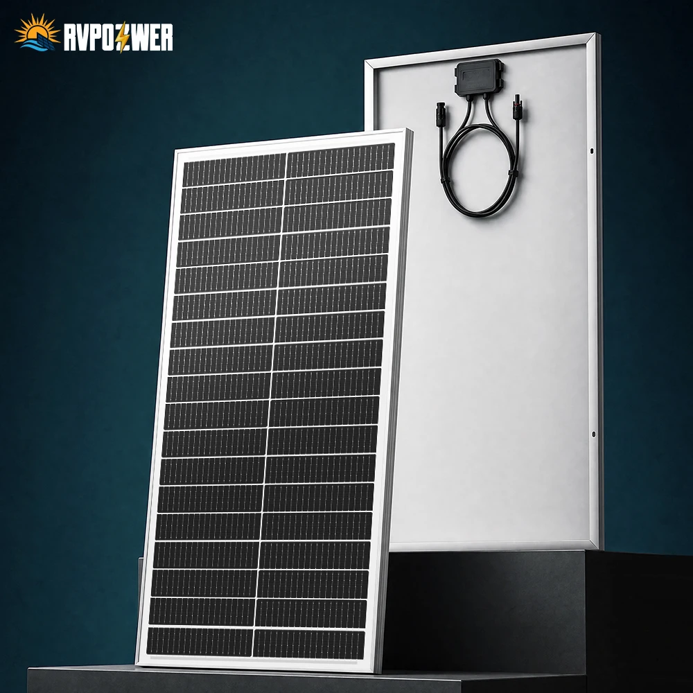 RVPOZWER 400W/200W/100W Starre Solarmodule N-Typ Mono-Zellen 23% Hocheffiziente PV-Module für Hausdach Camping Netzunabhängig
