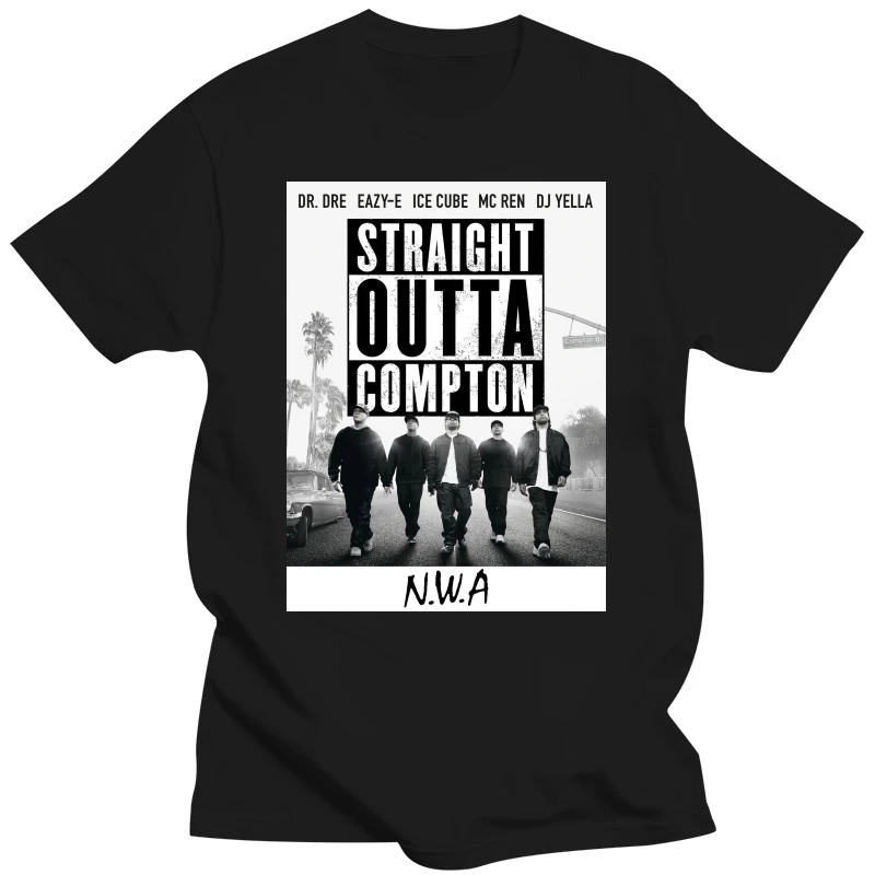 N.W.A. Hip Hop Rap 3 Men T-SHIRT NWA Dr. Dre Eazy E DJ Yella MC Ren New S-5XL