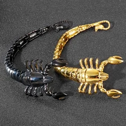 47mm Wide Women Or Men Silver Color/Gold Color 316L Stainless Steel Scorpion Shape Bracelet Bangle Jewelry