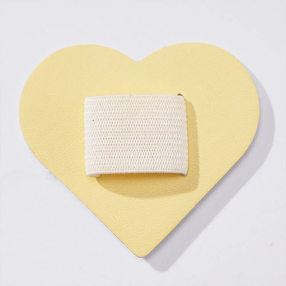 

8Pcs Heart-Shaped Pen Holder with Adjustable Elastic Strap for Notebook Journal Organizer Pen Loop Holder Set of 8