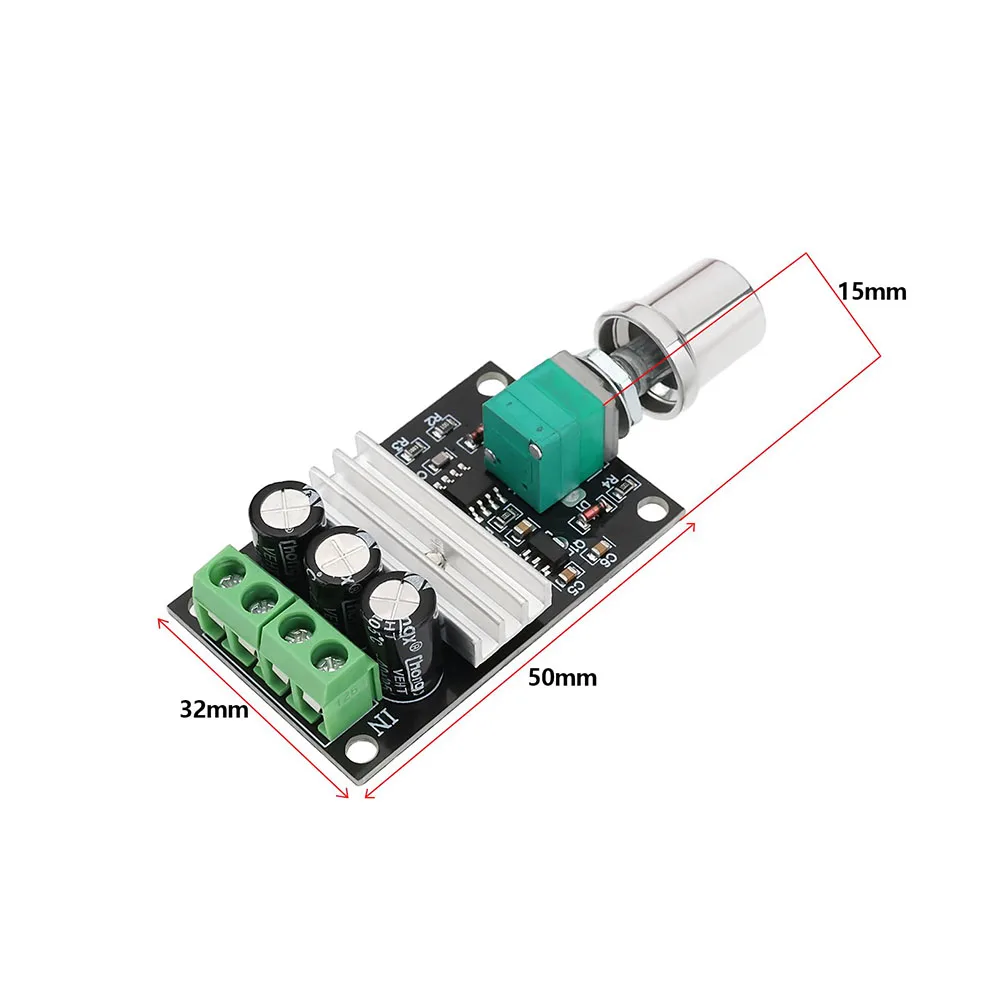 5Pcs Compact DC Motor Speed Controllers for PWM Use with 6V 12V 24V and 28V Inputs Rated 3A for Easy Speed Control