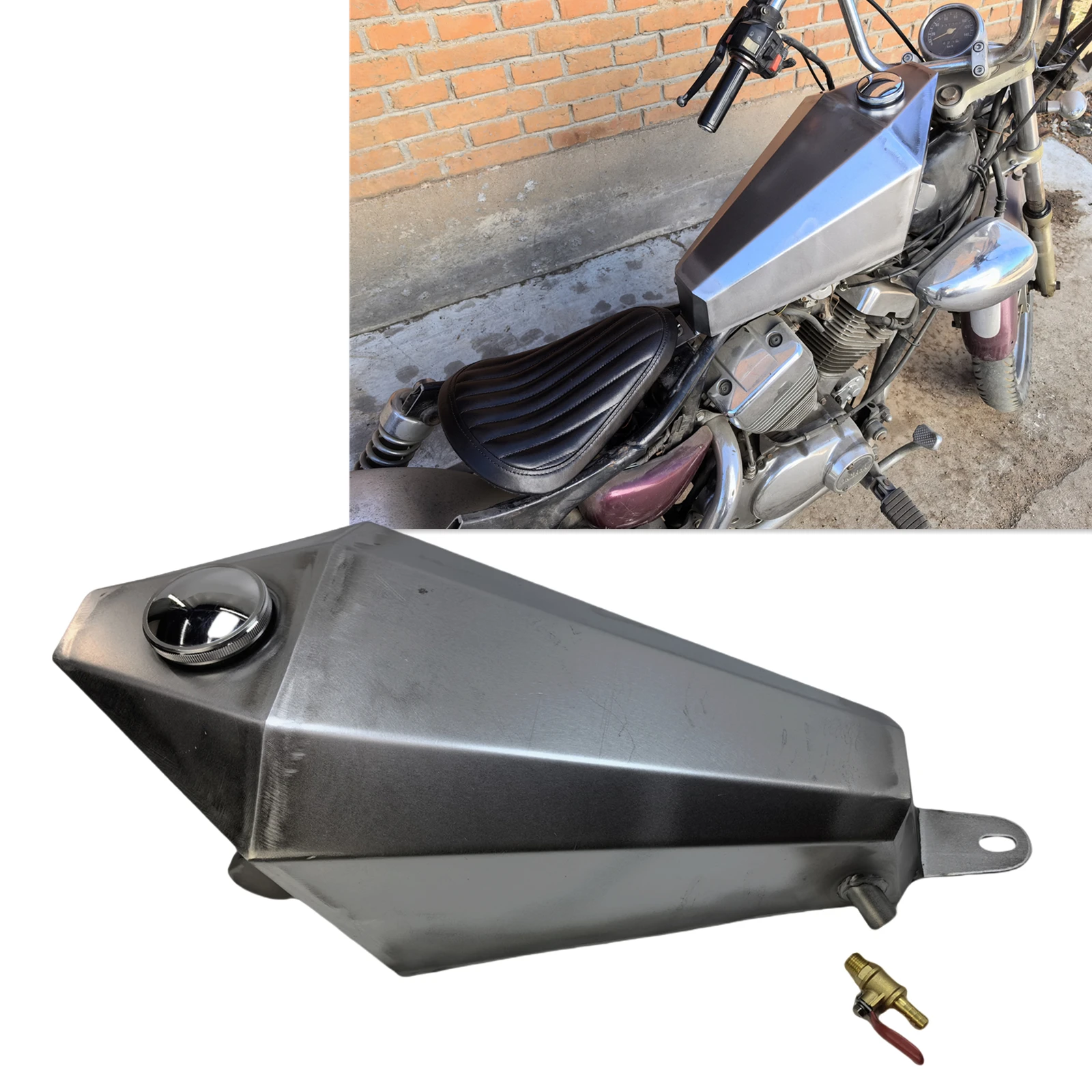 

For YAMAHA XV250 5.5L Motorcycle Petrol Oil Gas Fuel Tank