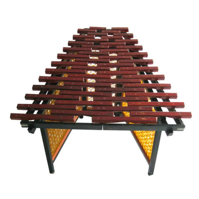 Multi-tone wooden percussion block Durable iron instrument Handmade