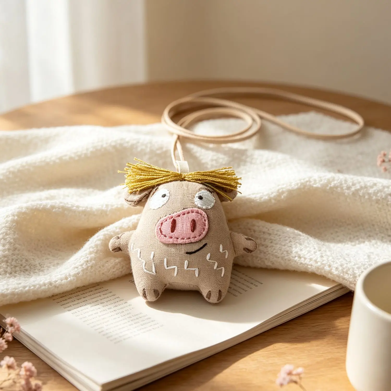 Children Necklace Cloth Cartoon Pendant Adorable Sweet Girl Hang Cord Multifunctional Clothing Accessory Durable