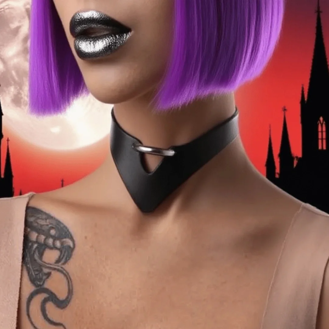 Punk Black Pu Leath… - image