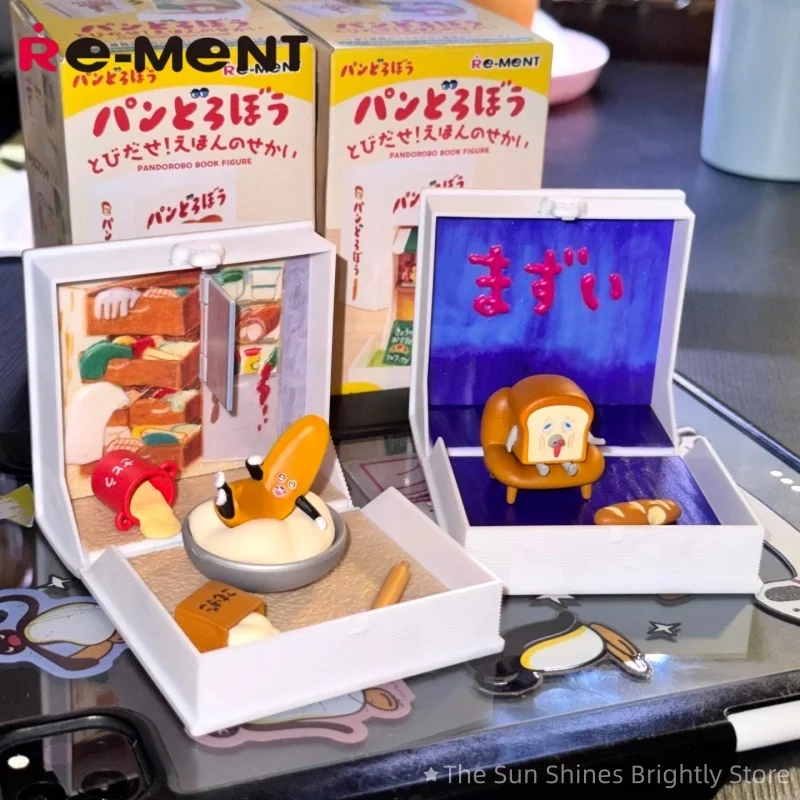 

Spot Re-Ment Bread Thief Книга с картинками Мировая коллекция Миниатюрная сцена Еда Игра Модный игровой орнамент Слепая коробка