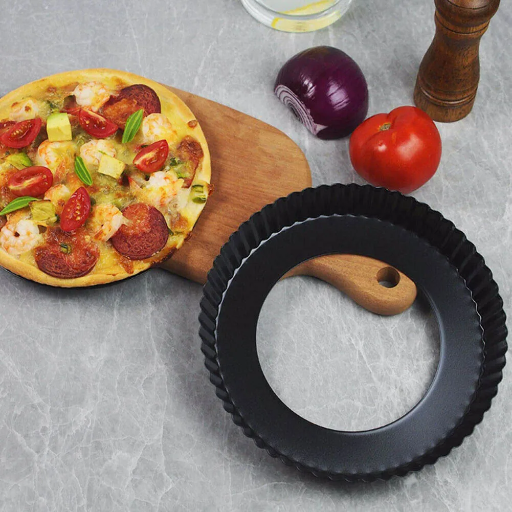 

For Cakes For Pizzas Cake Molding Trays Family Activities Non-stick Coating Perfect For Family Baking Removable Bottom Design