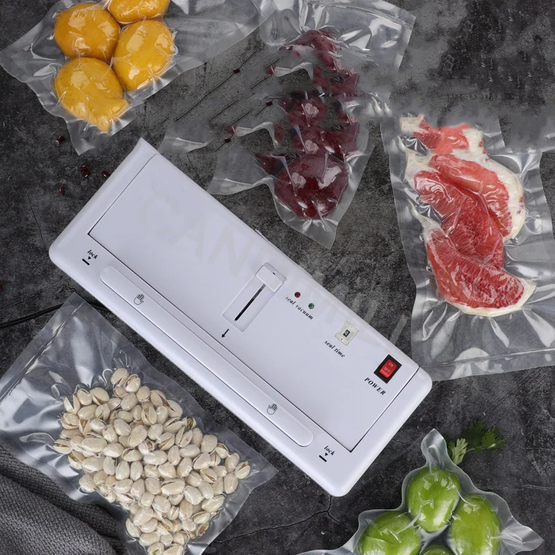 ماكينة تغليف الطعام الصغيرة التجارية المفرغة، ماكينة تغليف وختم الطعام البلاستيكية المنزلية، أجهزة المطبخ الطازجة