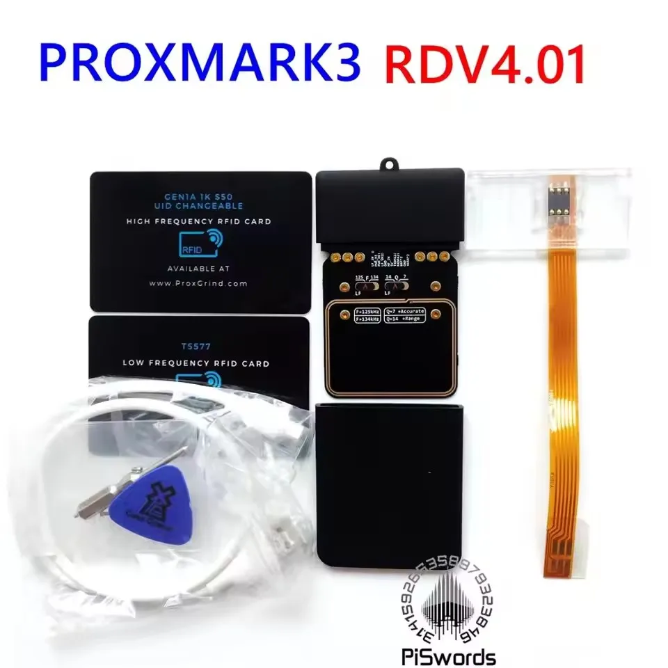 Proxmark 3 RDV4 Kit 4.01 PM3 with Internal HF & LF New Black Antenna Reader Writer for NFC Card Develop Copier Clone Emulation