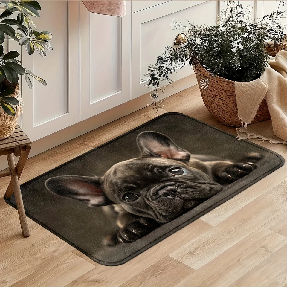 Cute French Bulldog Area Rug for Home Décor
