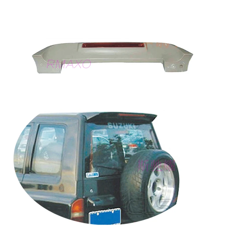 For Vitara Spoiler 2005-2011 Suzuki Vitara Spoiler Vetra with linght CK ABS plastic Material Car Rear Wing Color Rear Spoiler