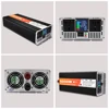 LCD 디스플레이 컨버터 포함 순수 사인파 인버터, 태양광 자동차 인버터, DC 12V-AC 220V 60Hz 전력, 6000W, 5000W, 4000W, 3200W 4