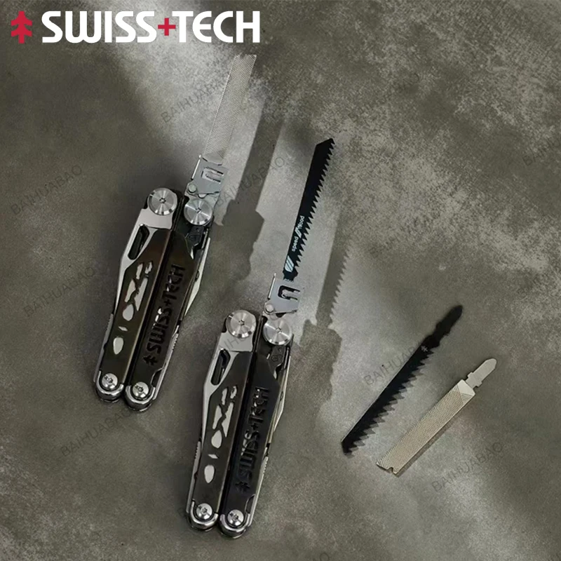 swiss-tech-37-in-1-multitool-pliers-folding-multi-tool-edc-outdoor-camping-equipment-emergency-with-replaceable-saw-blade