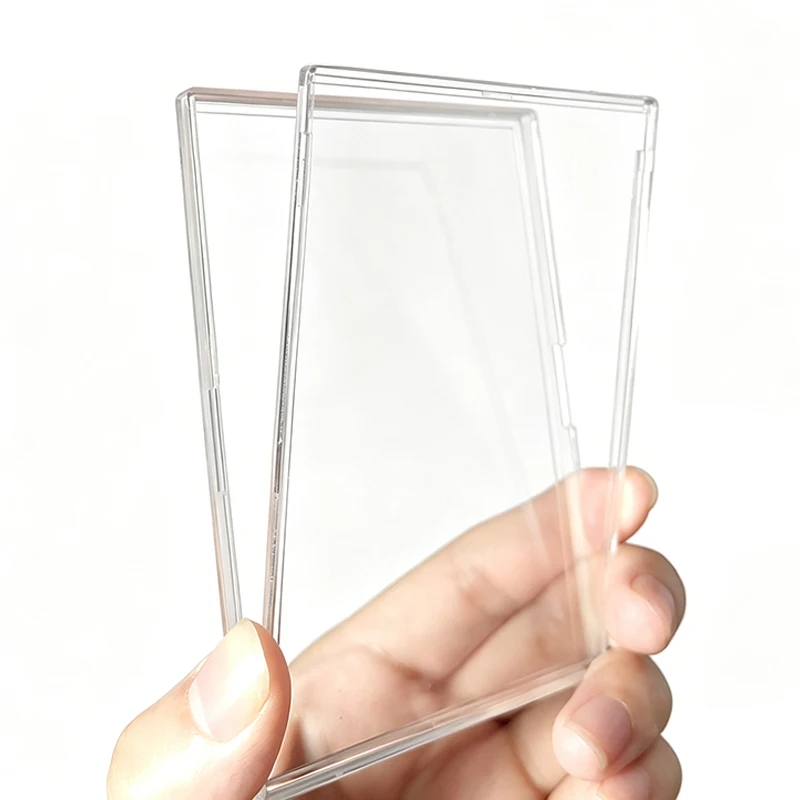 3/6/9/12pcs Card Protection Cover Acrylic Card Photo Storage Laminated Highly Transparent Hard Brick Displaying Decor TMZ