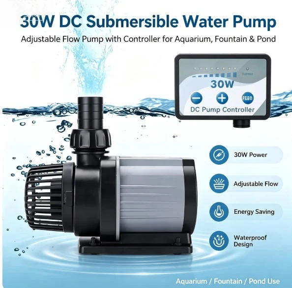 100-240V 12W 1200L/h Variable Frequency Water Pump Energy-saving Water Pump Adjustable Energy Water Pump Submersible
