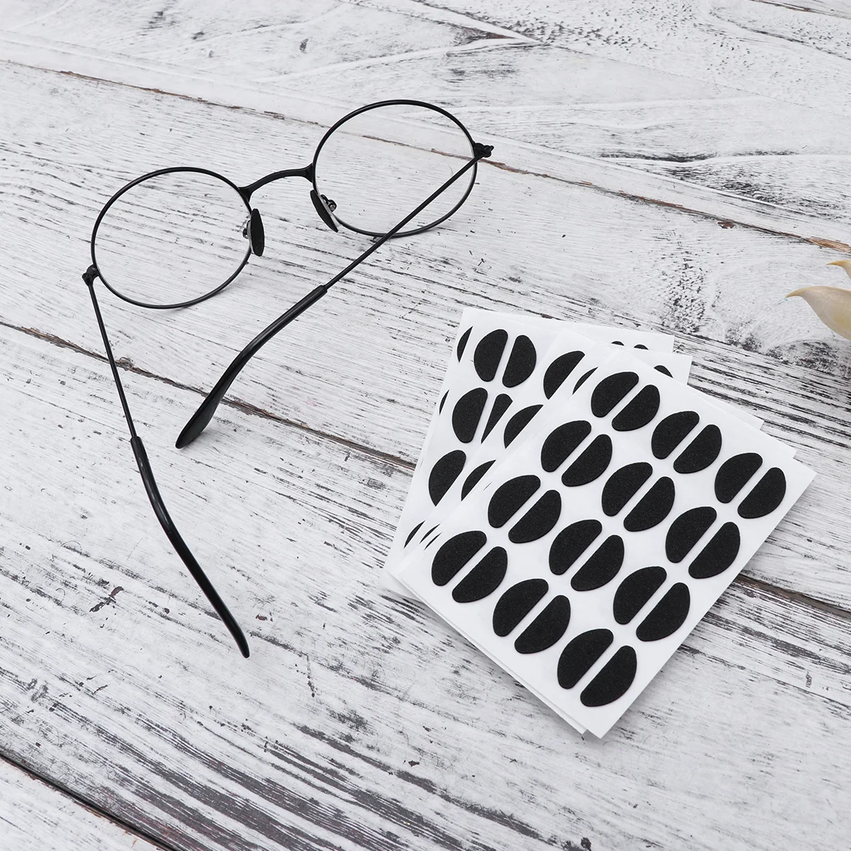 

84Pairs Eyeglass Nosepads Self Adhesive Anti Slip Black Increase Height Fit Comfortable Daily Use Eyeglass Nosepads
