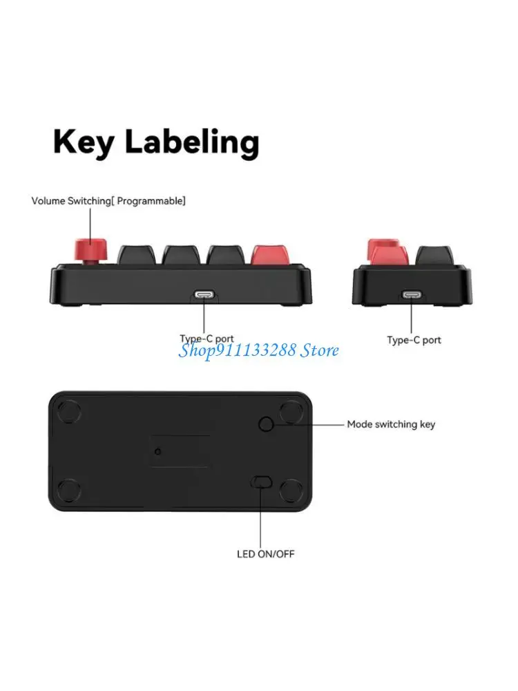 G88D DIY 8 Mechanical Keyboard With Programmable Macros Hot Swappable Switches