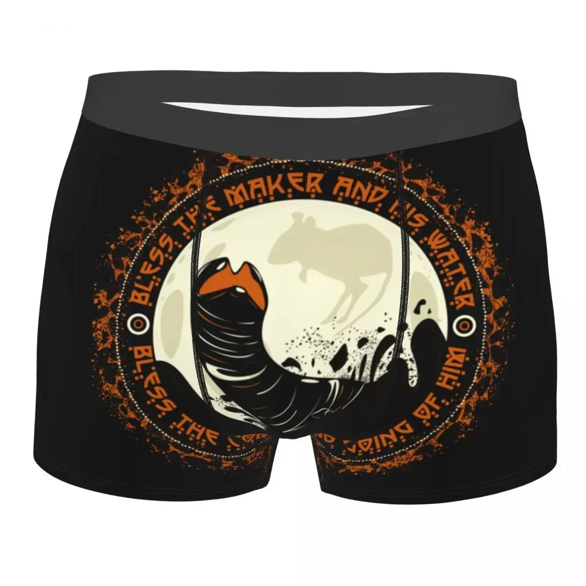 Men Boxer Shorts Panties Shai Hulud Breathable Underwear  Herbert Frank Arrakis Sandworm Science Fiction Male Underpants