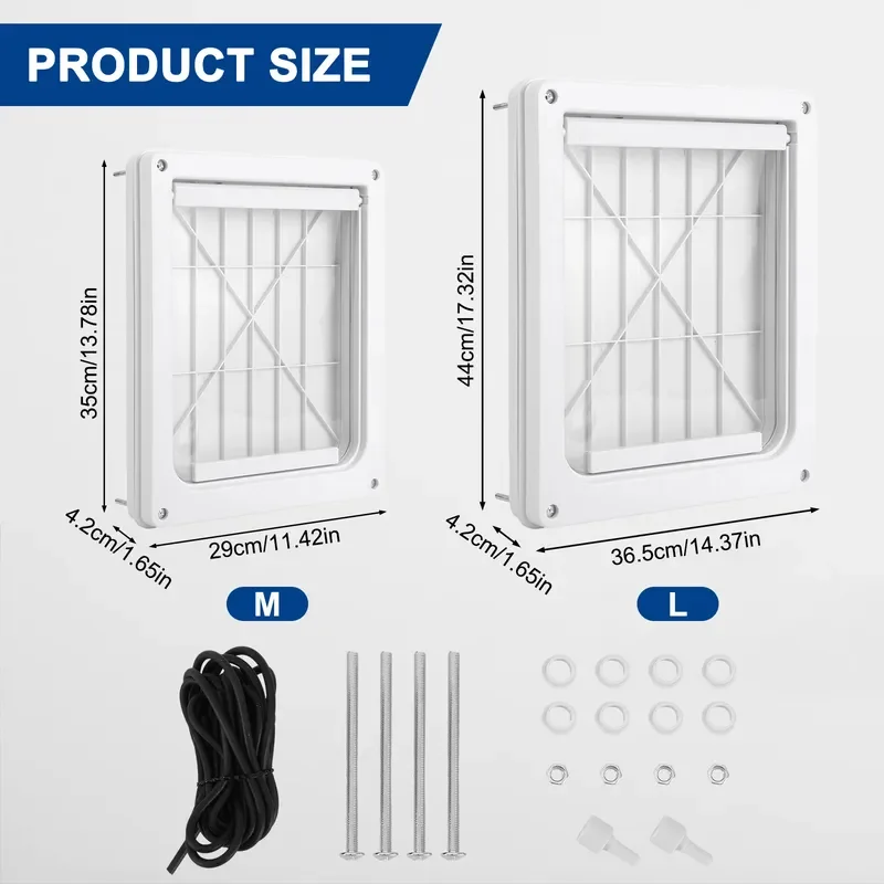 For Large Dog Door PVC Pet Flap For Golden Retriever Collie Rottweiler Medium Big Dogs Entry Exit Opening Home Garden Use