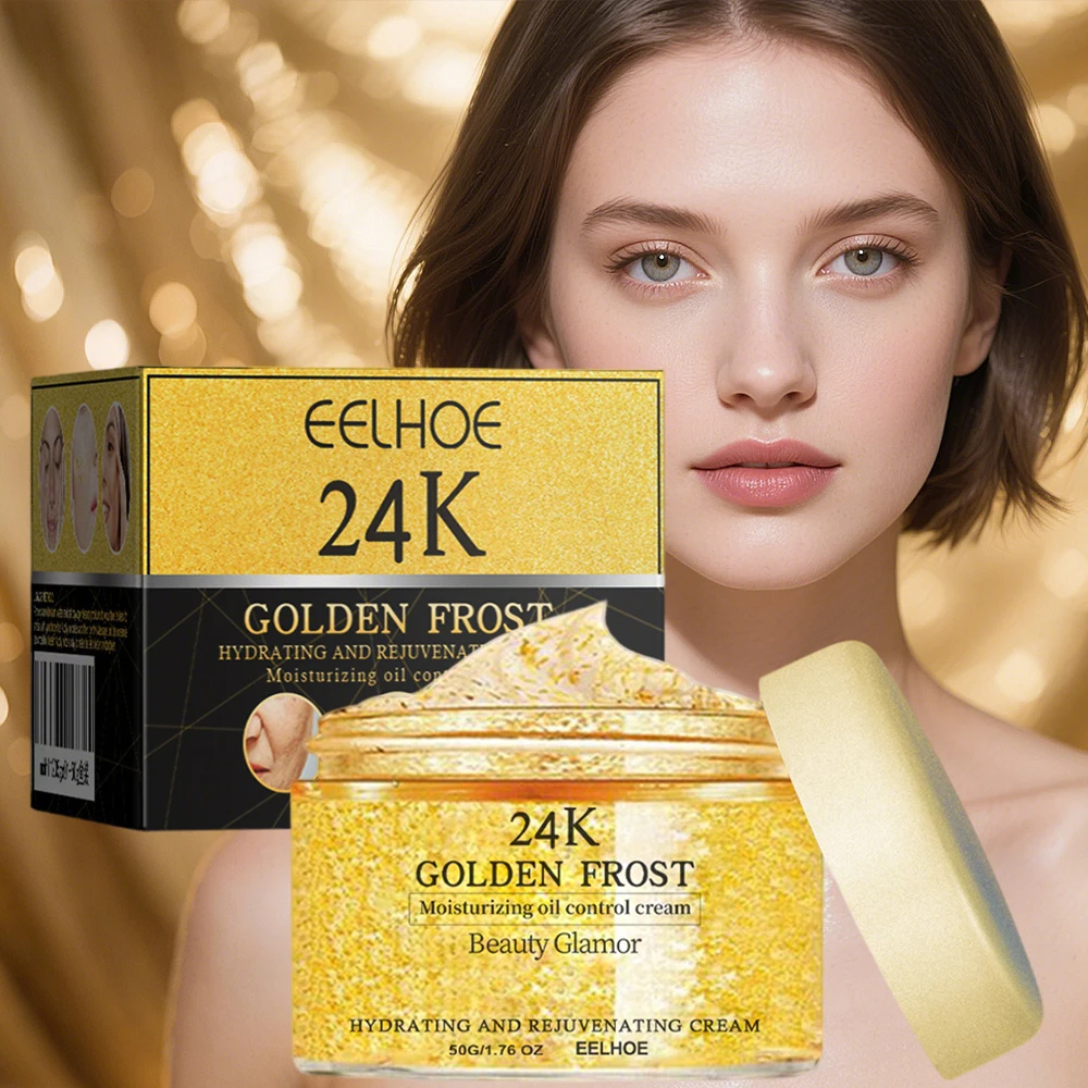 

24k Gold Hyaluronic Acid Face Cream Firming Moisturizing Oil Control Nourishing Face Fade Dark Circles Fine Line Anti Aging