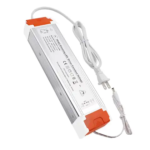 120W Dimmable LED Driver AIBOO Transformer 120V AC to 12V DC Power Supply with Removable AC Cord Compatible with Dimmer Switch