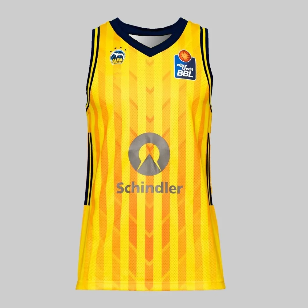 Deutschland BBL 2025-26 Neuankömmling ALBA BERLIN Basketballtrikot Home Away BCL Casual Sports 3D-Druck Erwachsene KINDER T-Shirts Weste