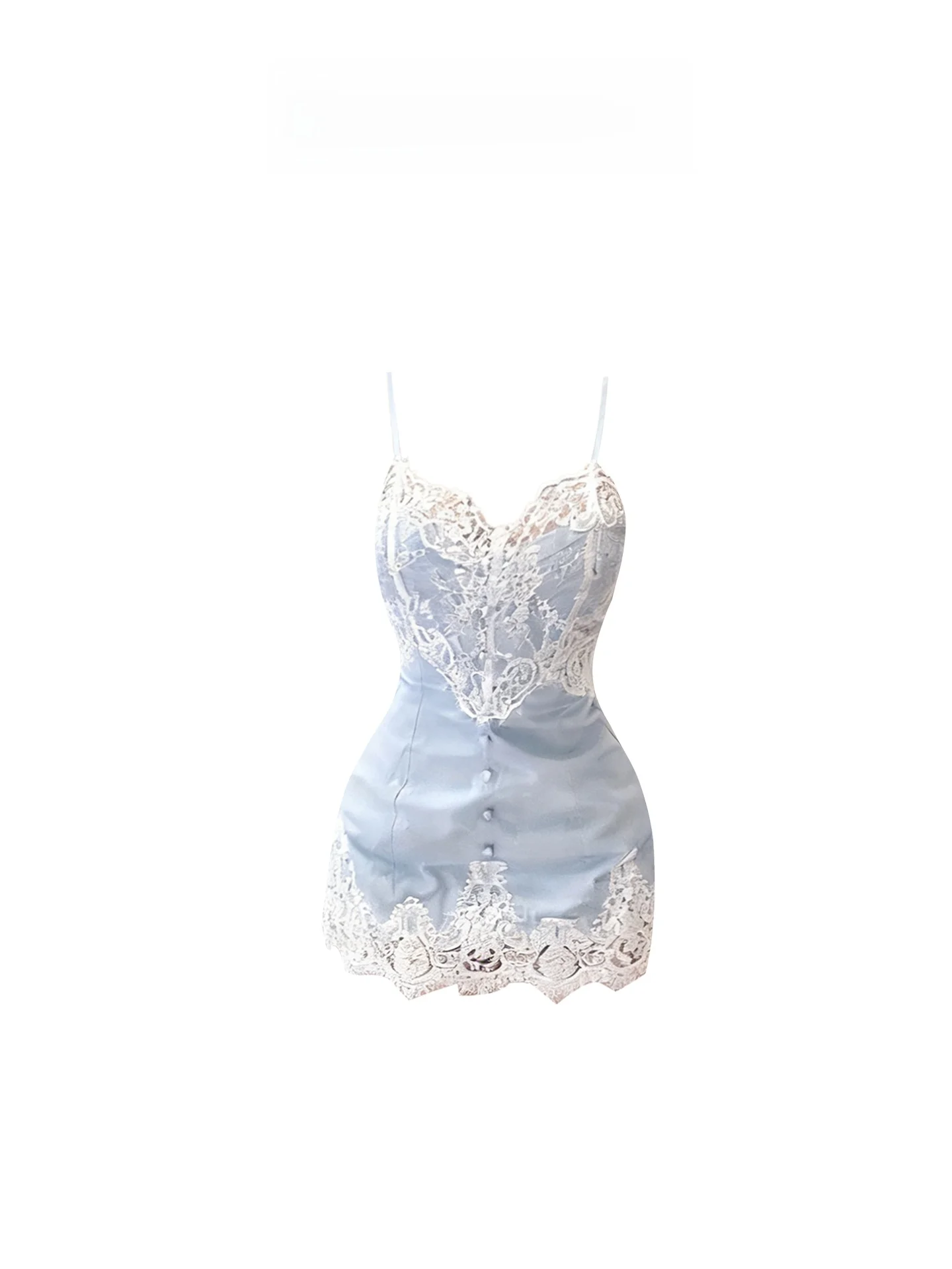 

Elegant Lace Splice Bikini Dress Women's Summer Slimming Vacation Bodycon Skirt Strapless Short Dress for Young Ladies