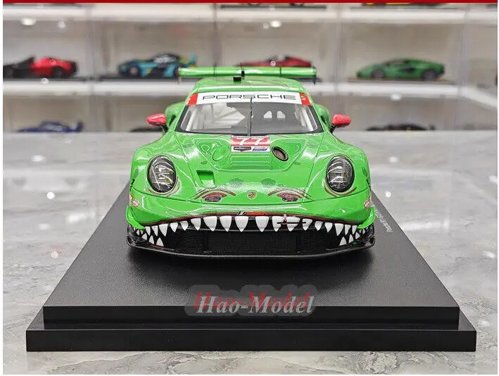 Topspeed 2024 1:18 Le Mans For Porsche 911 GT3R Resin Model Car Simulation Toys Boys Birthday Gifts Hobby Display Collection