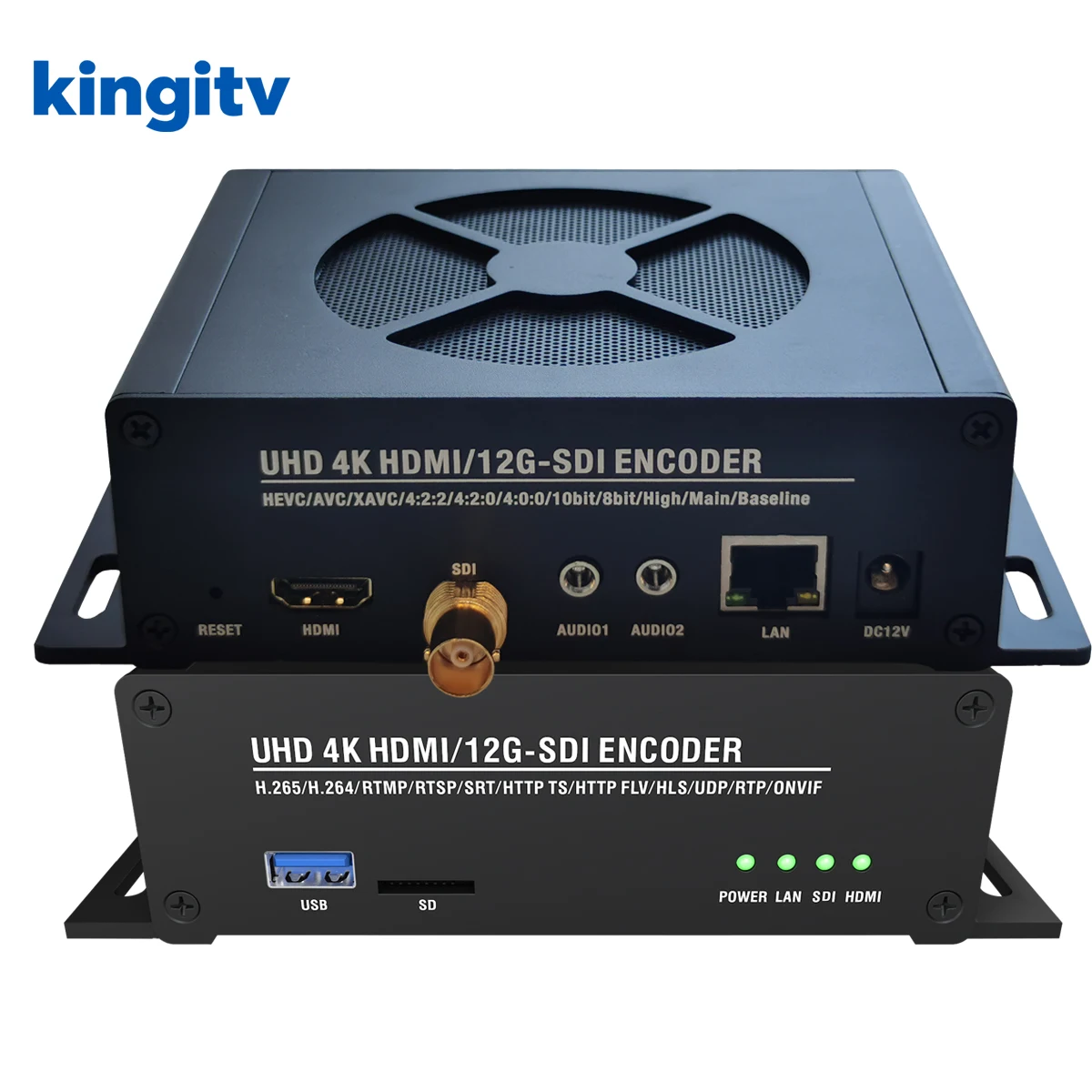 

VIDEO ENCODER LIVE Webcast Equipment 4K 60FPS 12G HD Encoder SDI Low Bitrate H265 H264 Encoder