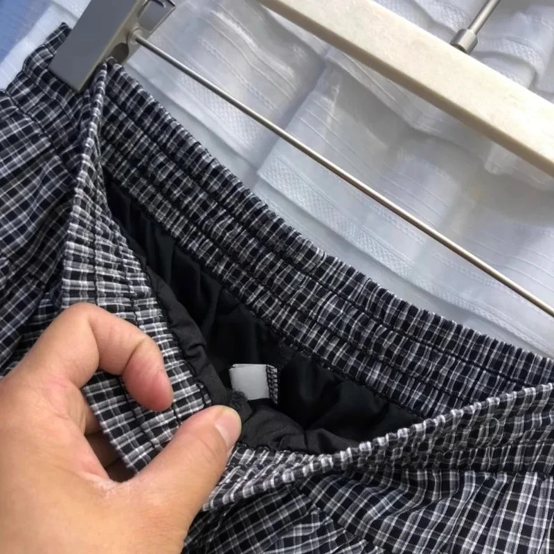 日本のかわいいレースチェック柄ミニスカート女性 Y2K 甘いヴィンテージフリル A ラインスカートかわいいゴシックロリータ原宿ファッション服