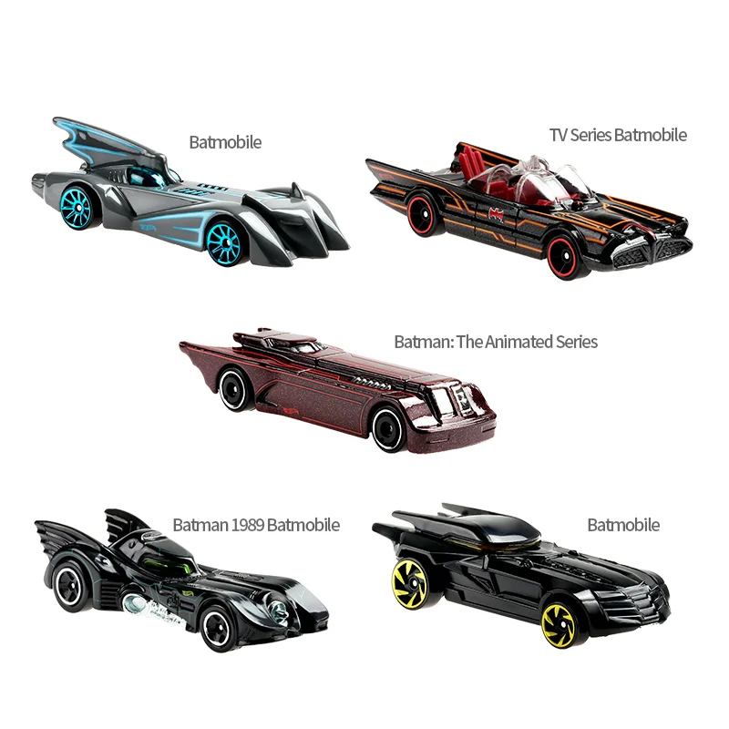 Original Hot Wheels Small Sports Car Batmobile Alloy Car Model Entertainment Theme Gift Boy Toys for Children Collection Series