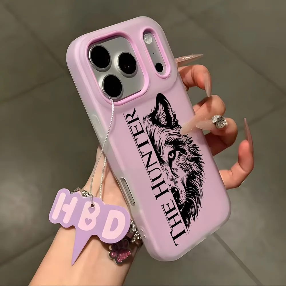 COOL Wolf Head Hunter Style Phone Case for iPhone 17 air 16 e 15 14 13 12 11 Pro Max Plus Candy Shockproof 2-in-1 Soft Case - view 4