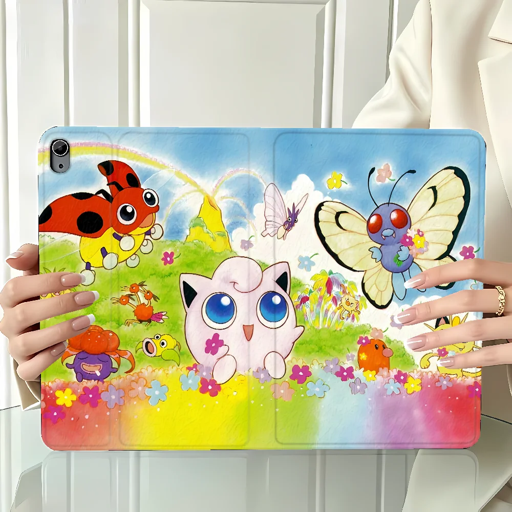 Case for Apple iPad Air 11 13 M4 M3 M2 A16 2026 Pro11 13 10th 7/8/9th with Pencil Slot Air 4/5/6th Cartoon Pokemons