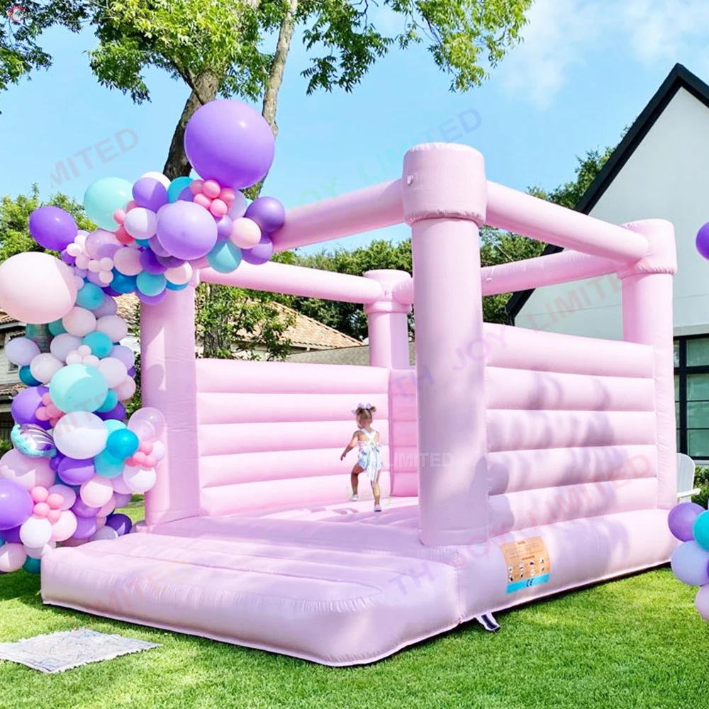 

13x13ft-4x4m outdoor Inflatable Wedding Bouncer,white Bounce House Birthday party Jumper Bouncy Castle