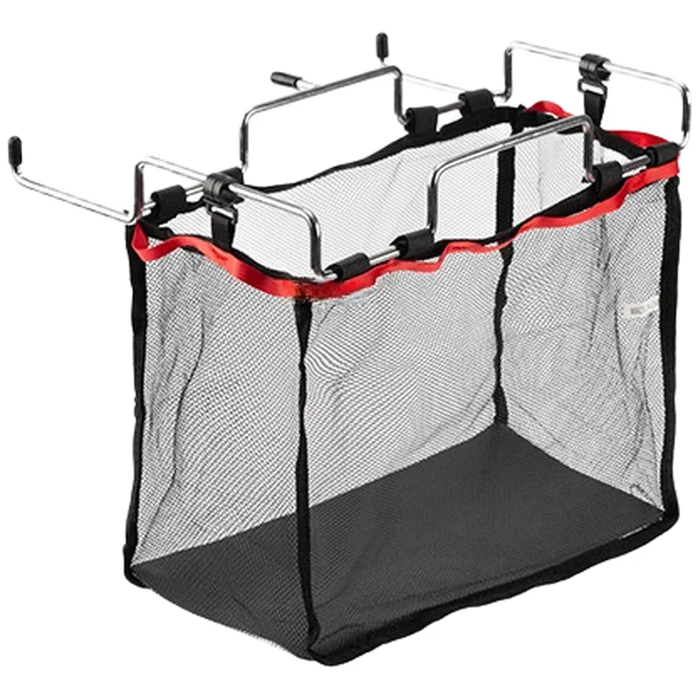 Outdoor Camping Hanging Garbage Bag Holder With Net Pocket Lightweight Outdoor Portable Trash Holder Garbage Bag Hanger
