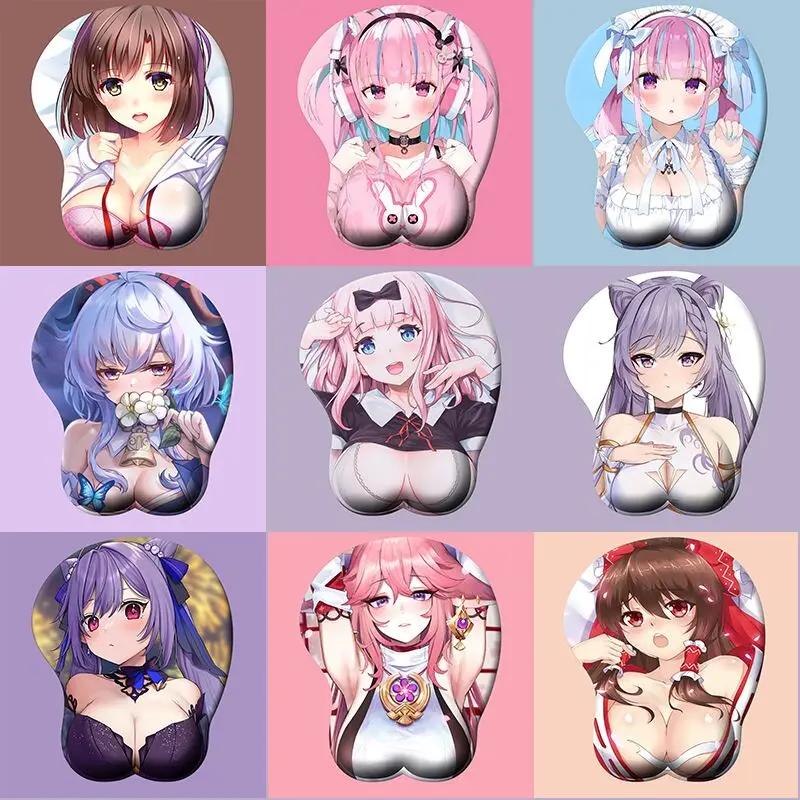 

Cartoon 3D Wrist Mouse Pad Thicken Comfy Silicone Non-slip Desk Mat Office Home Mousepad For Cs Go Gaming Mouse Pad