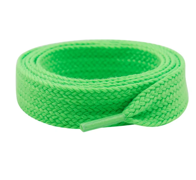 New widened single-layer flat 2cm polyester cotton shoelaces