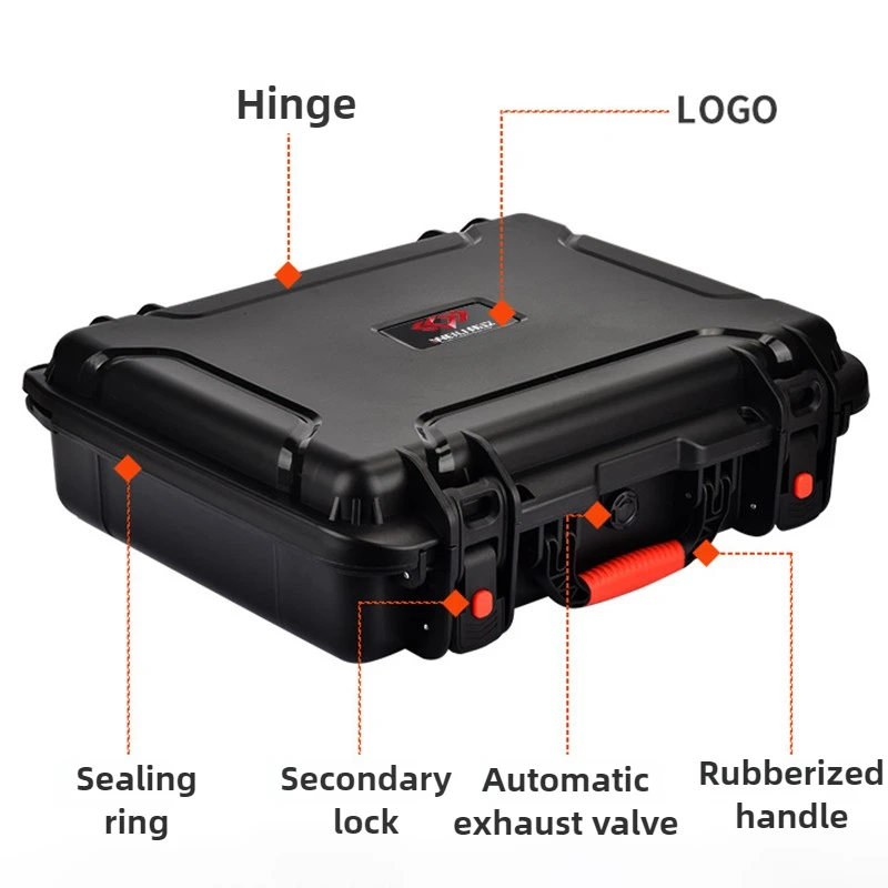 Portable Tool Storage Box Waterproof Hardware Tools Case Multi-functional Safety Protection Organizer Box Tool Case with Sponge