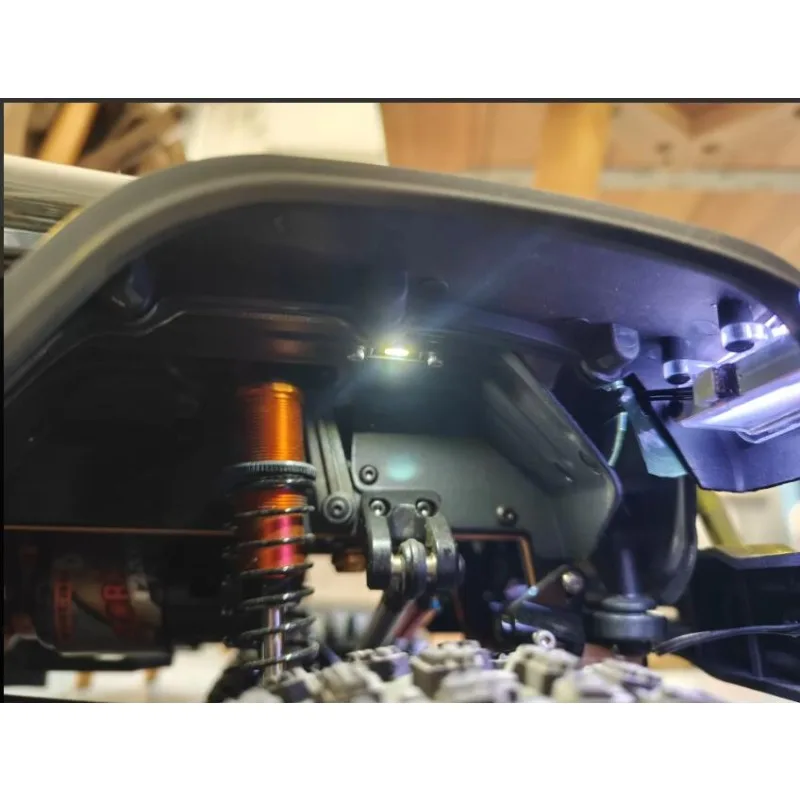 Multi-Color Fender LED Lights, Direct Mount Exterior Upgrade Parts for 1/7 RLAARLO MK07//JK07 RC Car/Fender LED Lights