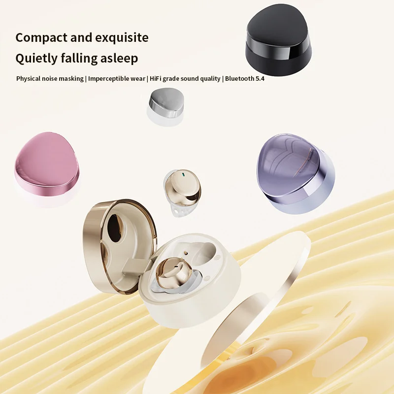 

Half In Ear Bluetooth Earphone Light Weight Bluetooth 5.4 Long Battery Life Mini Sleep Headphone Good Sound Insulation Earplug