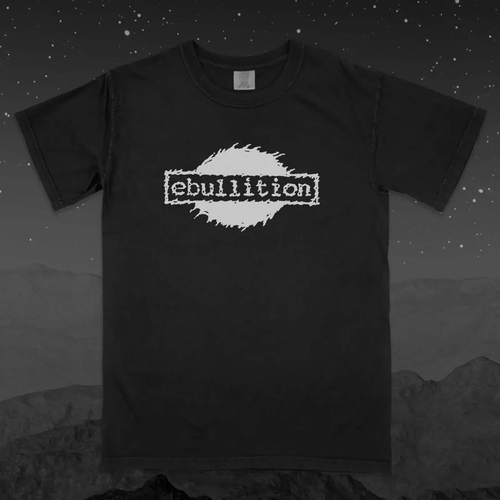 Ebullition Records T Shirt 90s Hardcore Punk vintage Washed Soft Stretched fashion Slightly Versatile Casual Unisex